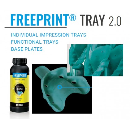 Detax Freeprint TRAY 2.0 385 DLP 3D Printing Resin 02505 - 1000g - SPECIAL ORDER